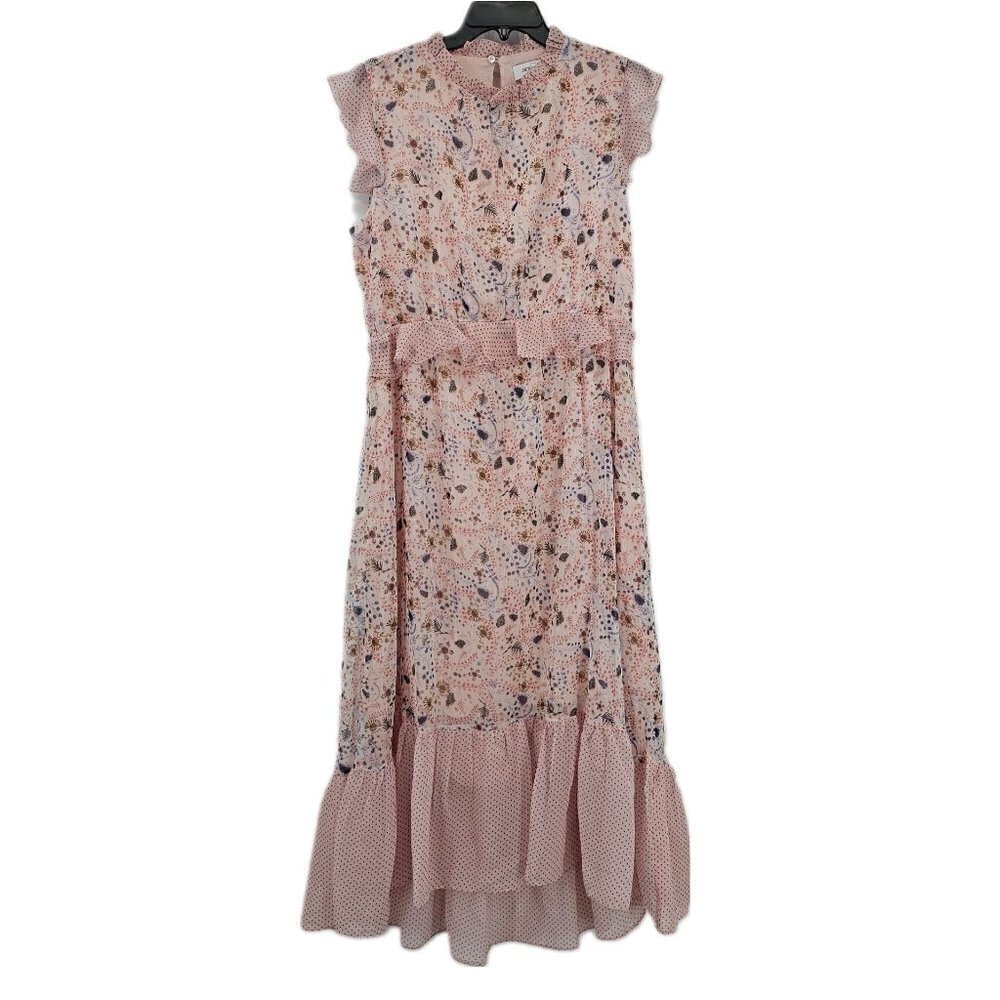 Carly Jean Pink Floral High-Low Dress